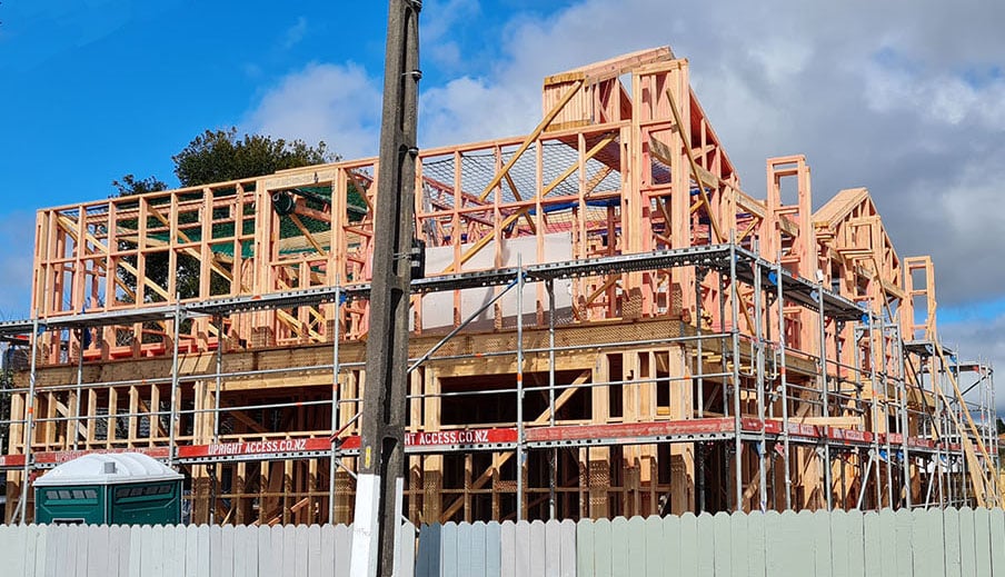 commercial property construction - framing