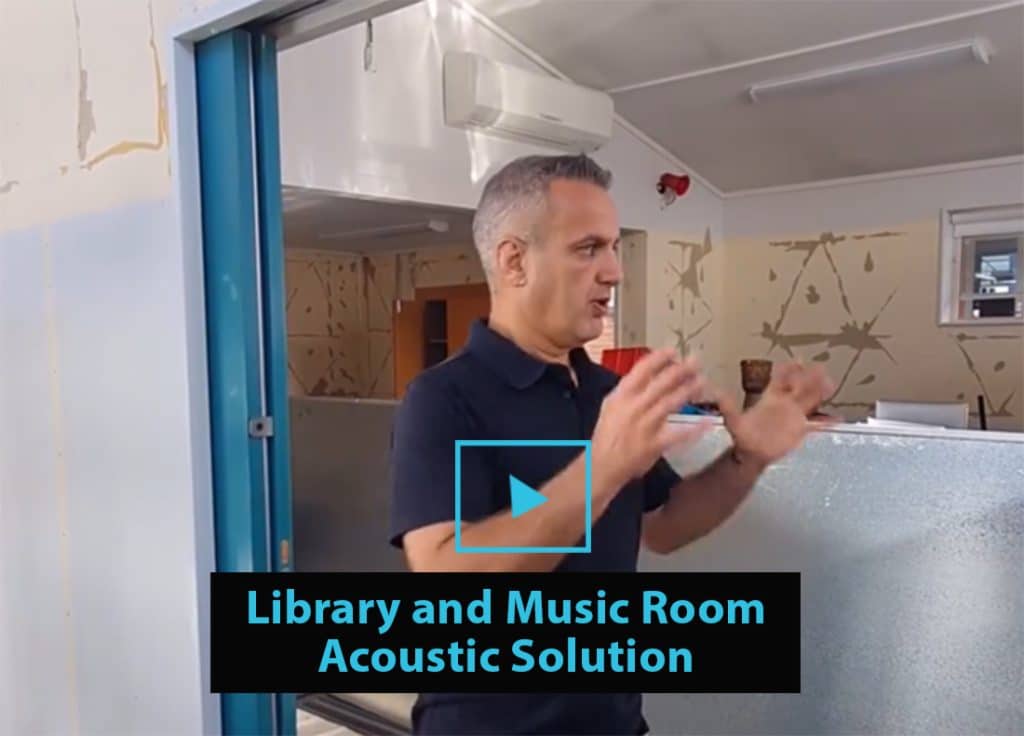 AUTEX acoustic wall lining - sound dampening solution for music rooms and library